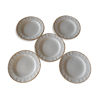 Set of 5 plates for Ceramica Castellania dessert
