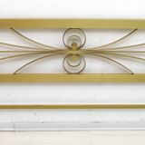 Mid-Century Modern Gilded and Satin Brass Double Bed, 1970