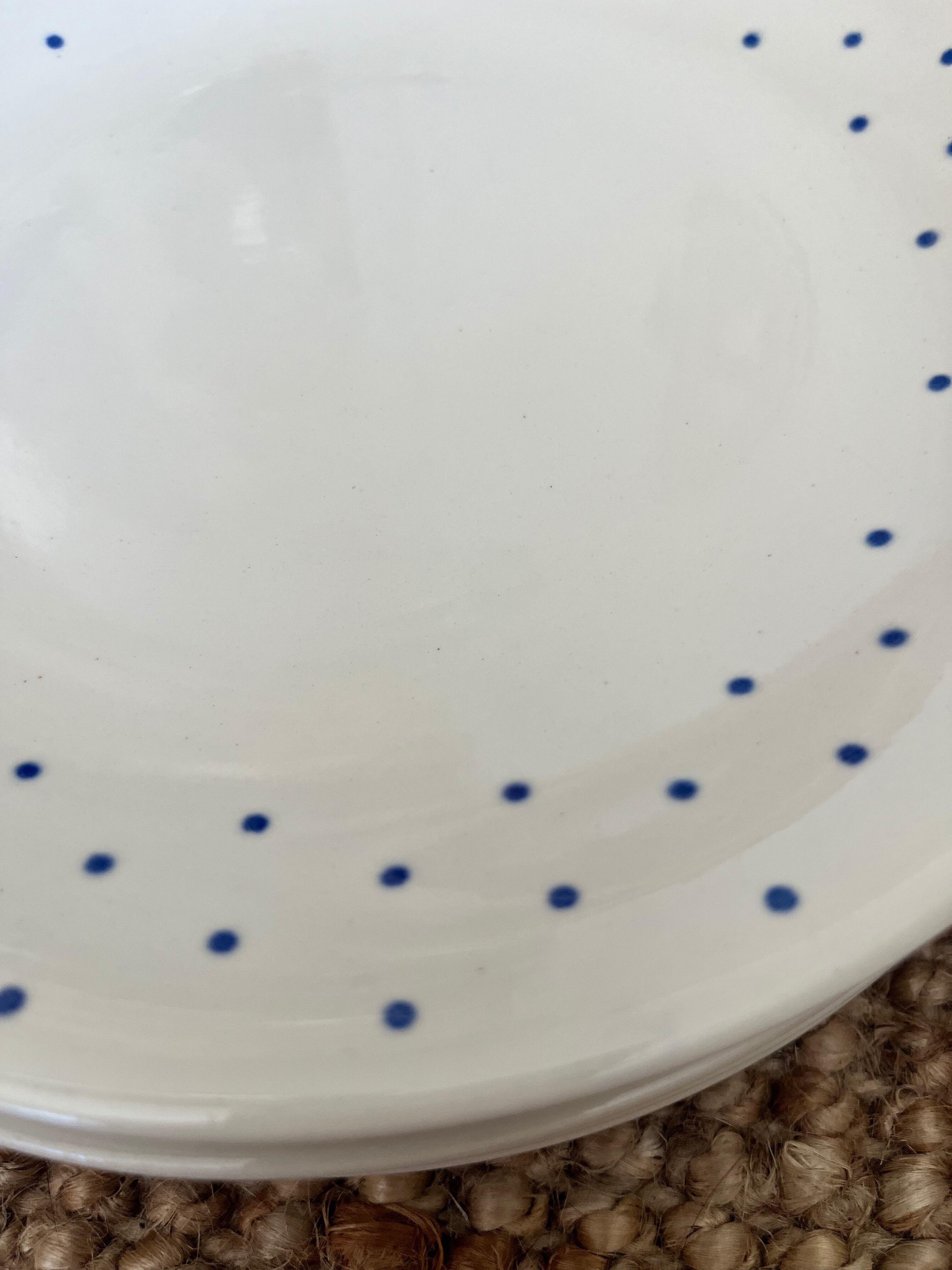 6 assiettes plates boch