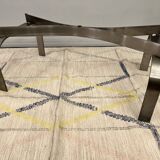 Chromed coffee table and smoked glass