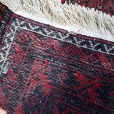 Tapis Baluch afghan ancien fait main, 105 cm x 212 cm (3,4 pi x 6,9 pi), années 1930 - 1C1159