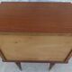 Vintage bedside table with 1 drawer and 1 niche, brass feet - very good condition.