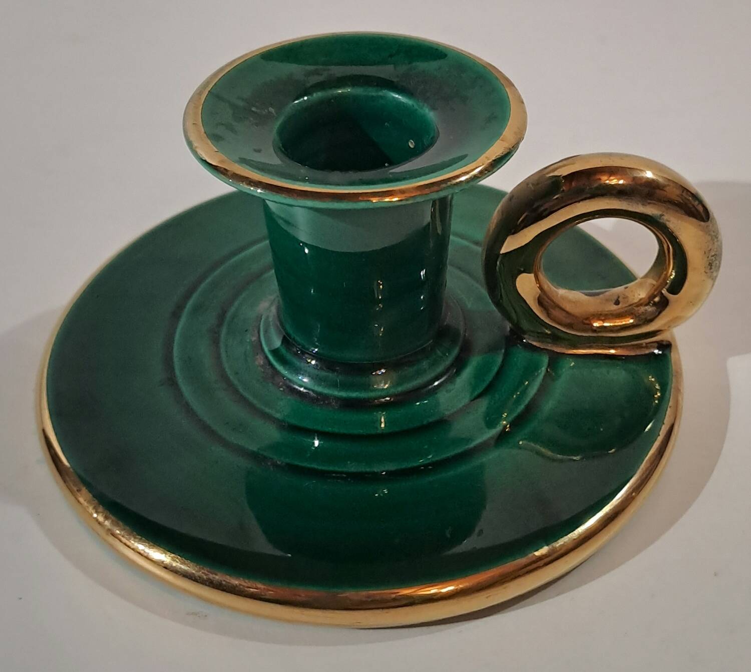 50s ceramic candle holder