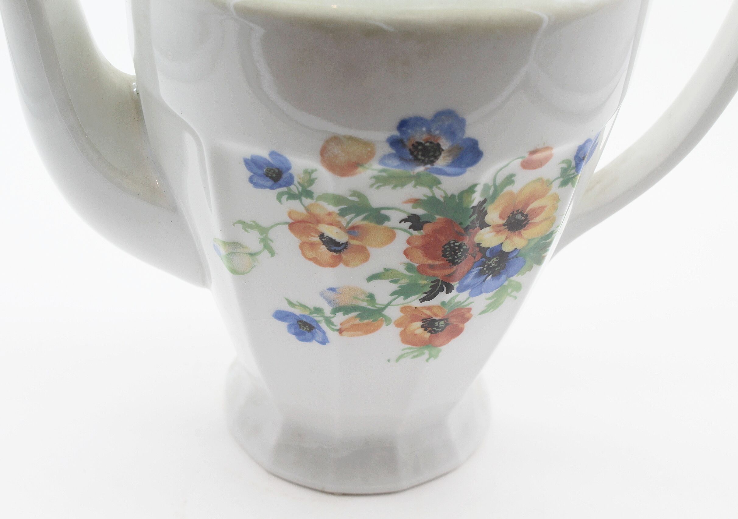 Vintage teapot ceramic flowers