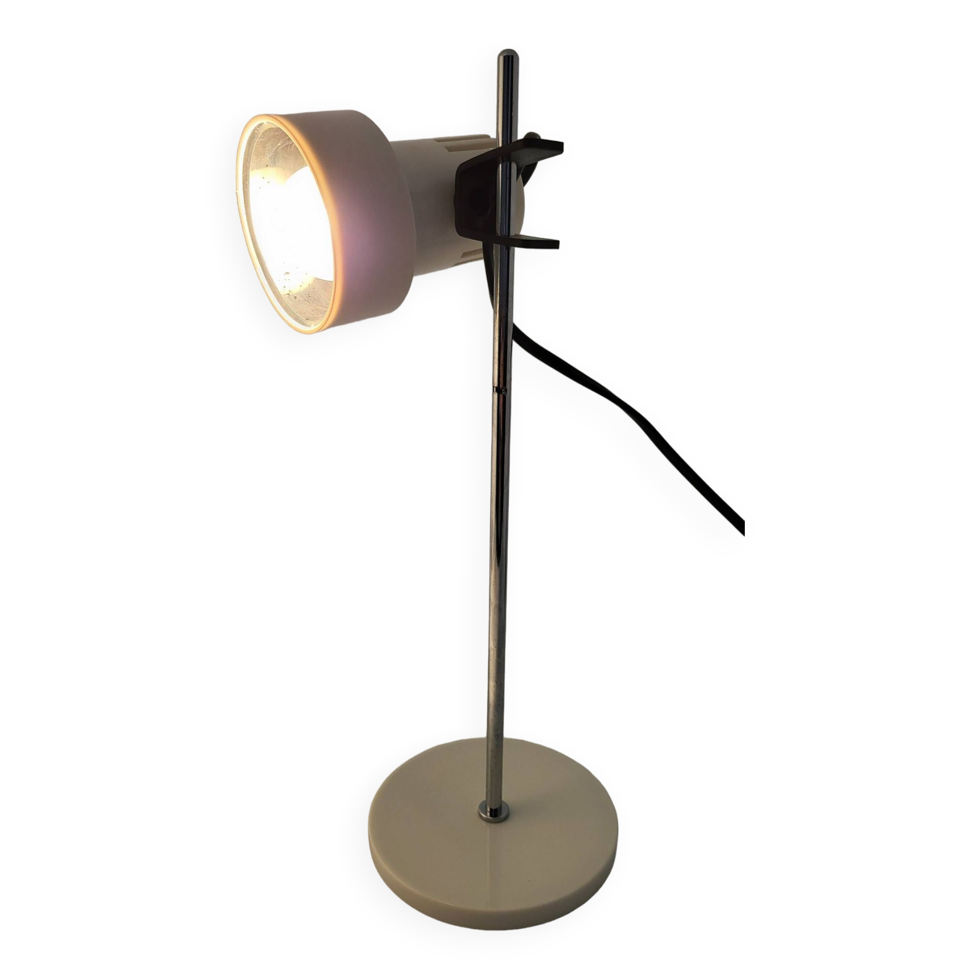 Adjustable table lamp signed white CGM 1970/80 Space Age, Mid Century, Vintage