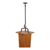 Vintage brutalist candlestick handcrafted with playful decor.