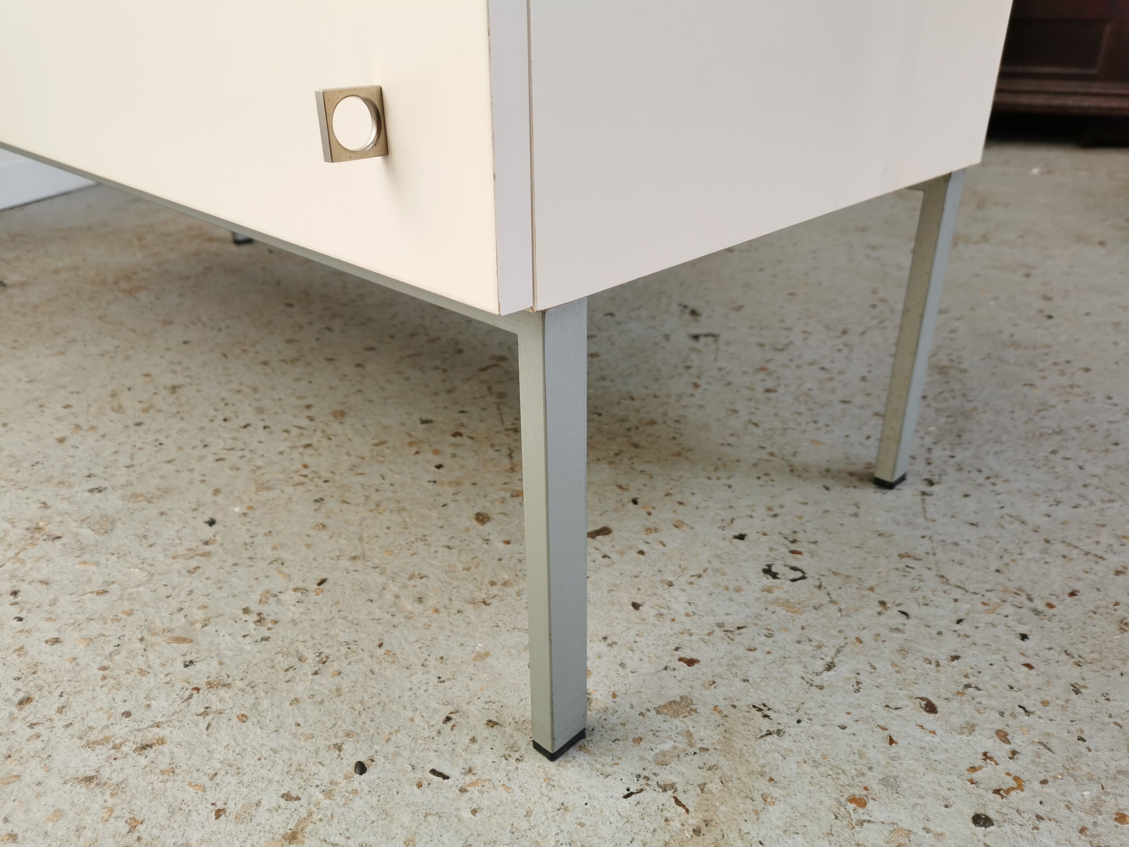 Bedside chest of drawers vintage design 1970