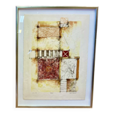 Etching signed "bernard remusat".