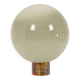 Lampe boule en verre opalescent et bronze patiné.  Contemporain.
