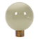 Lampe boule en verre opalescent et bronze patiné.  Contemporain.