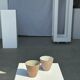Set of 2 cups / mug Indonesian ceramic (matte brown)