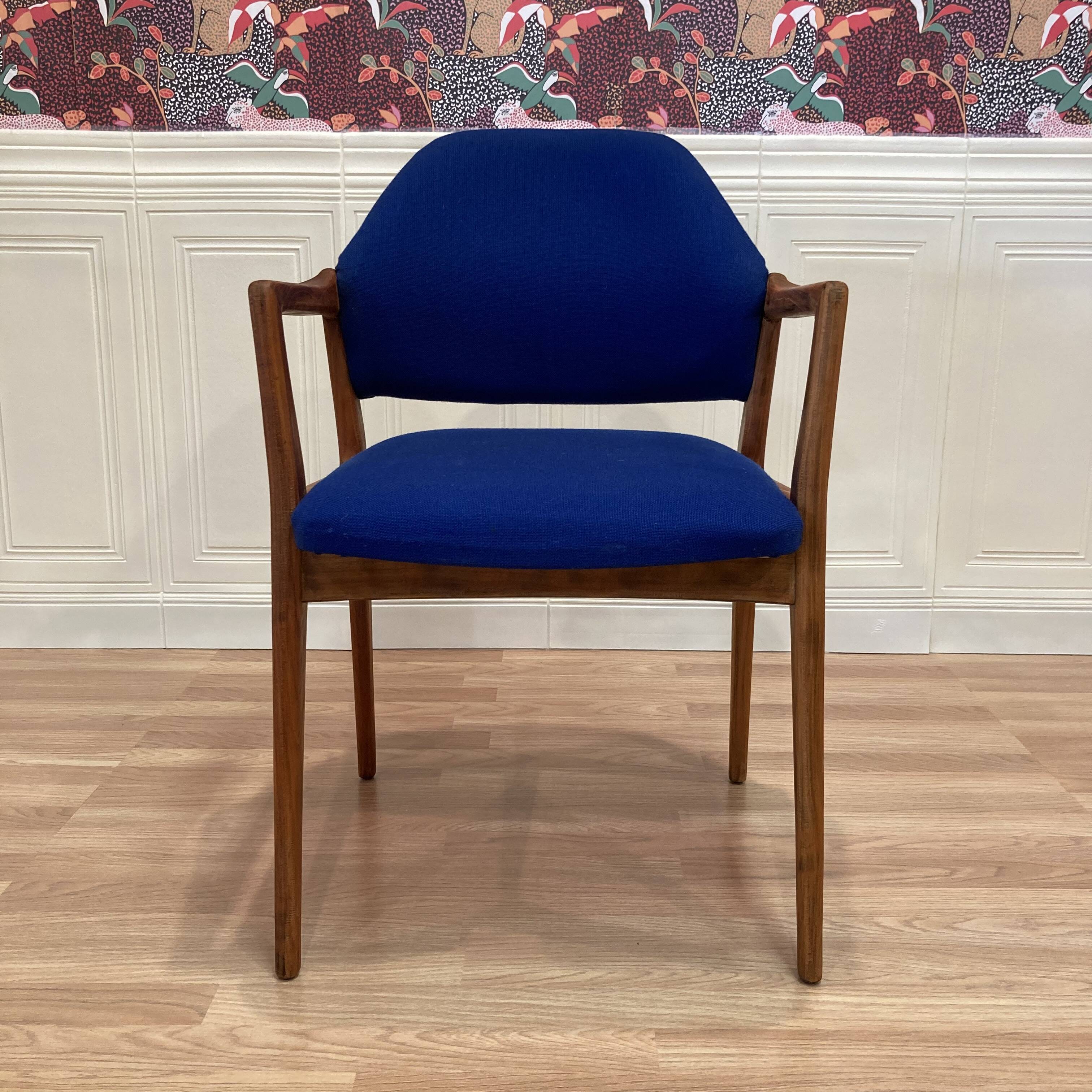 Suite of 4 designer armchairs 1950 "Hartmut Lhomeyer".