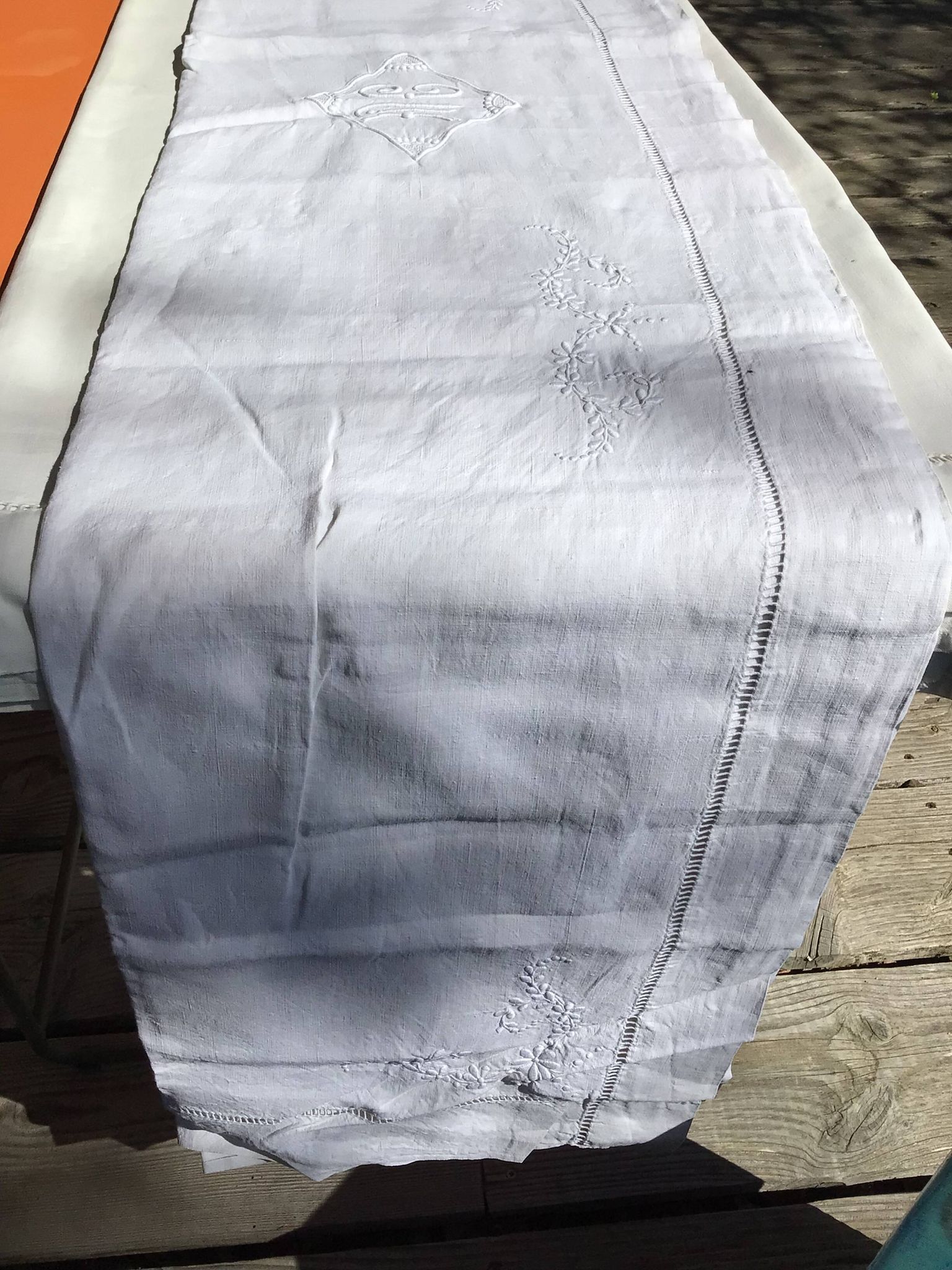 Drap 2 places monogramme MC