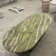 Large green marble oval dining table by my habitat design