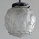 Art Deco frosted glass pendant light circa 1920