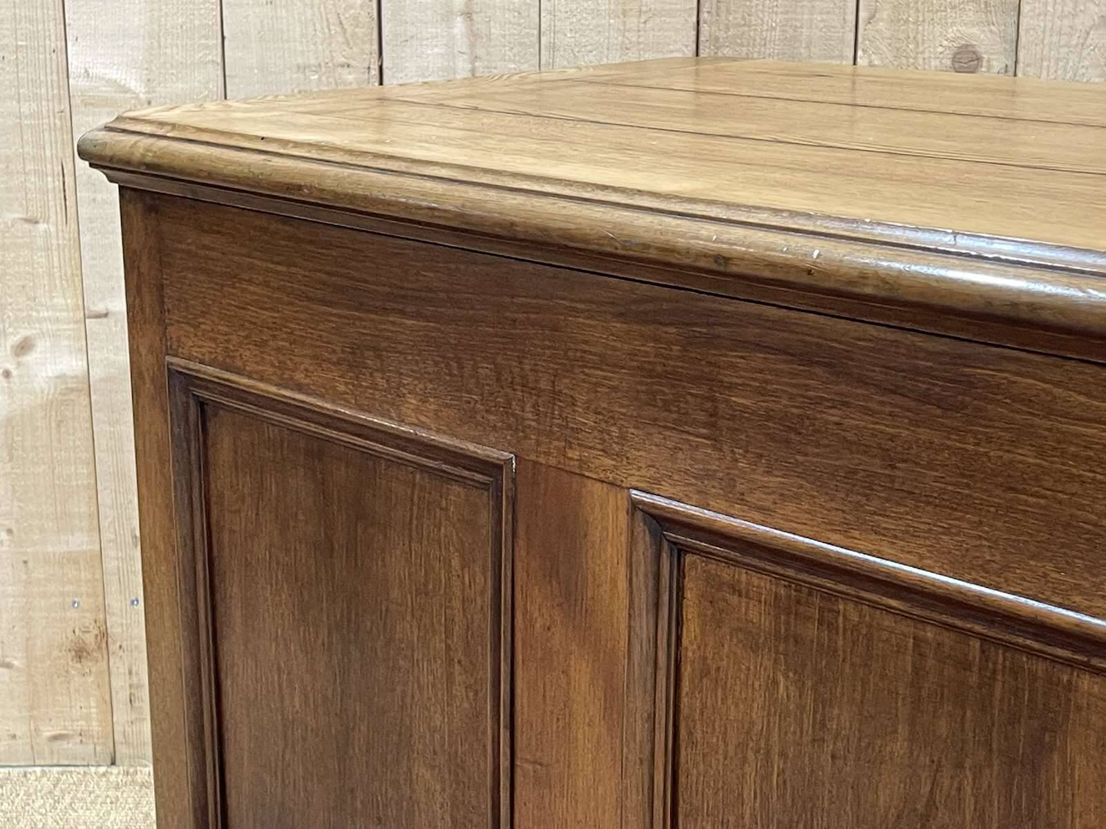 19th century oak store counter