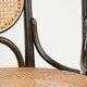Set of 4 original vintage Thonet design webbing chairs model Long John