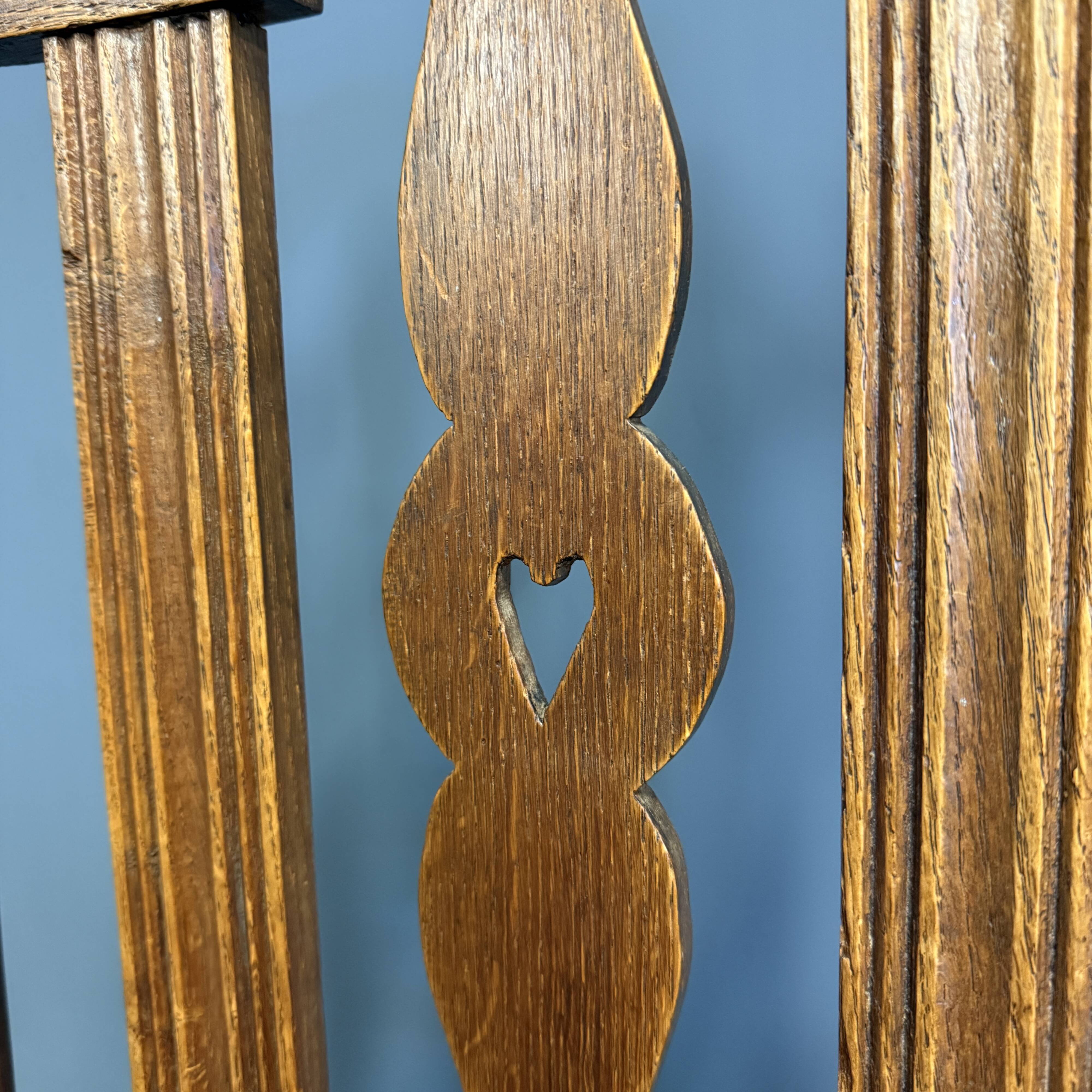 Dutch chair in oak with a straw seat