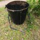 Set of 2 old industrial pot covers for planters, 1 m.