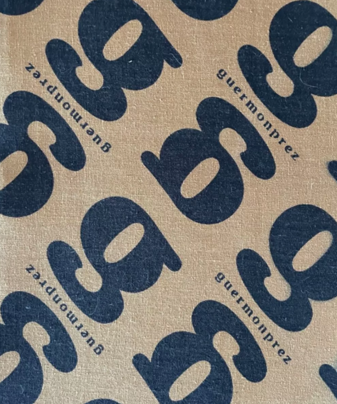 Vintage 3-seater sofa Gérard Guermonprez fawn and stainless steel leather, France 1970