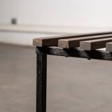 Italian slatted bench