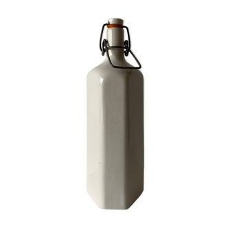 White bottle in glazed stoneware