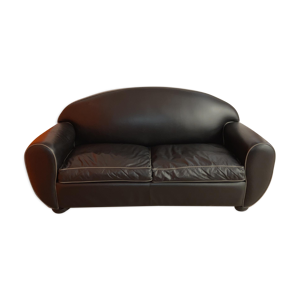 fauteuil en cuir noir