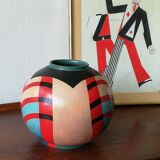 Peruvian vase of the 60s in painted ceramic