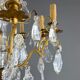 Louis XV style chandelier with pendants, 19th century