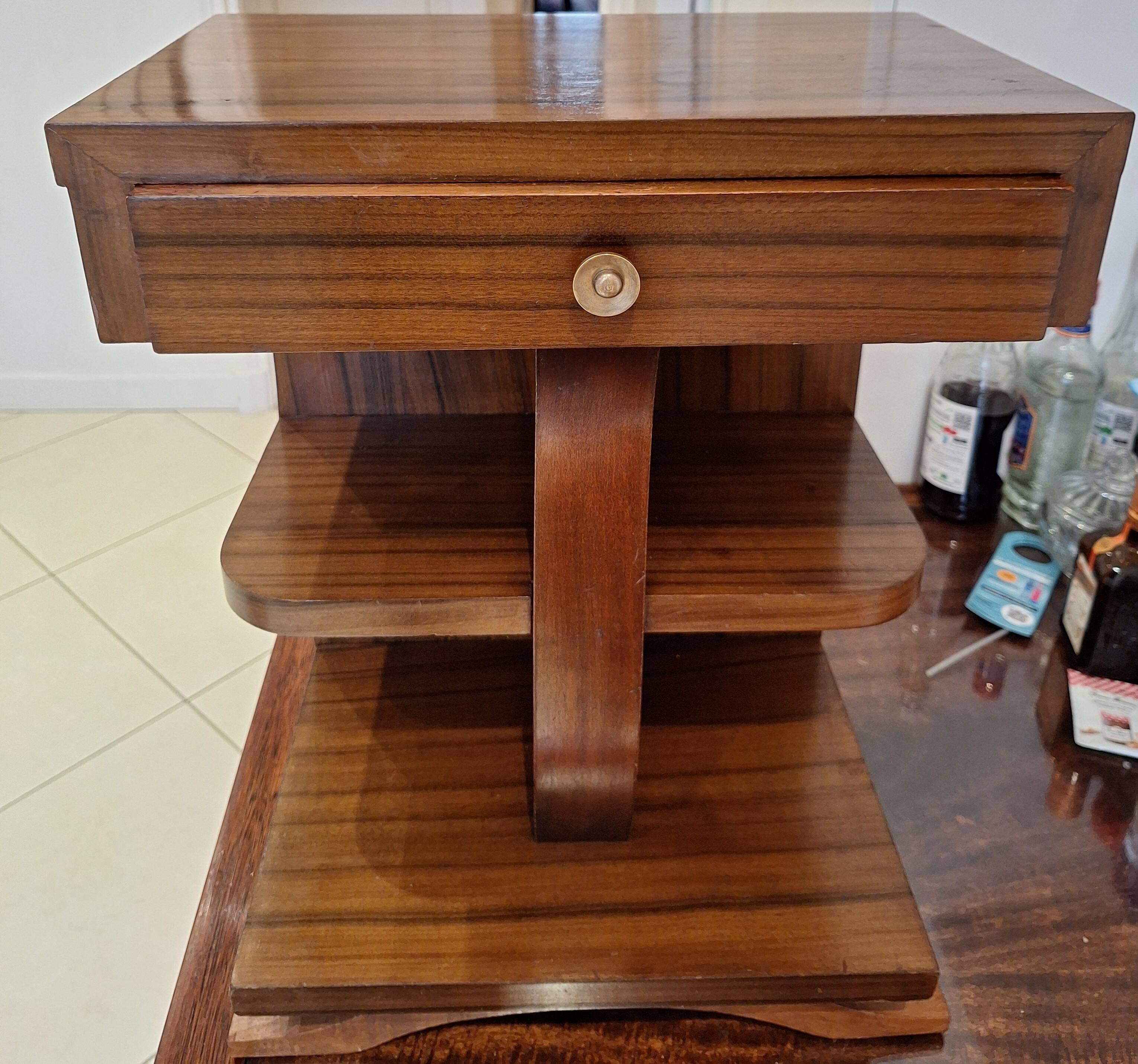 Adorable little Art Deco bedside table