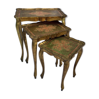 Florentine pull-out tables, 50s/60s