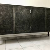 Black forged steel sideboard