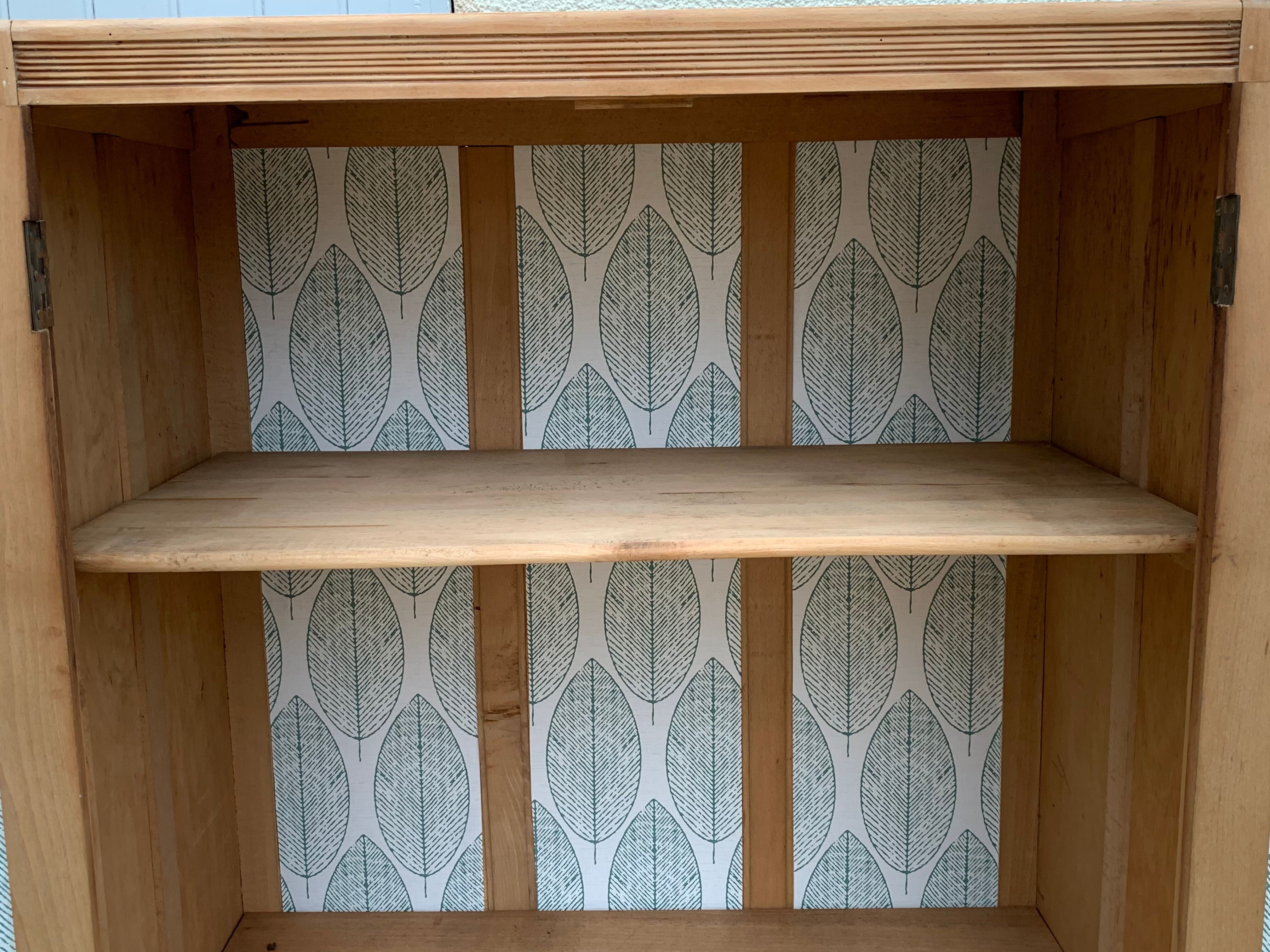 Paris raw wood cabinet 1950