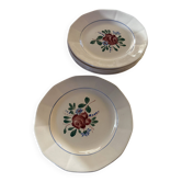 Lot de 6 petites assiettes à dessert Digoin Sarreguemines 9177