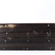 Art Deco mail holder in wood and metal, 1920s