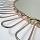 Round mirror flower vintage metal