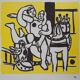 Fernand LEGER: Loving couple and horse, signed lithograph.