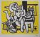 Fernand LEGER: Loving couple and horse, signed lithograph.