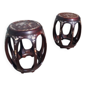 Paire de tabourets chinois