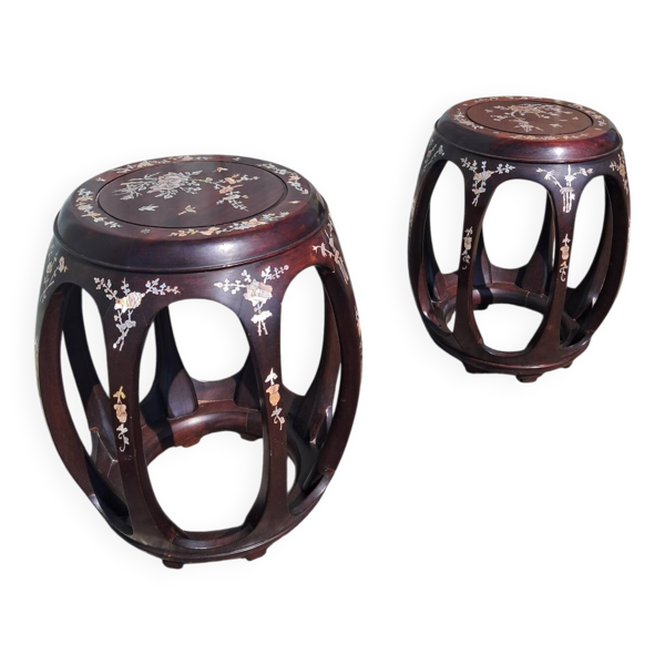 Paire de tabourets chinois