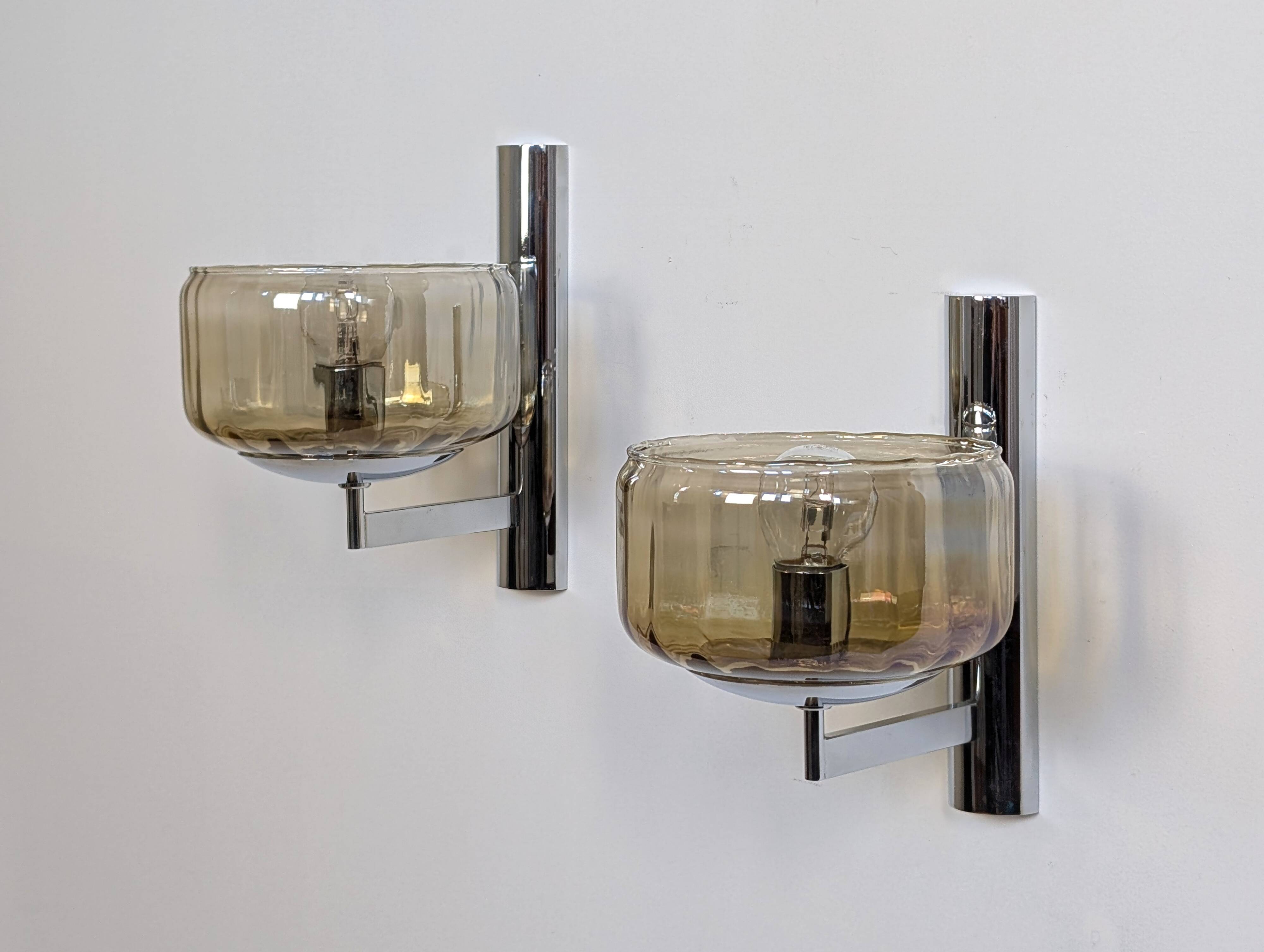 Pair of Sciolari wall lights