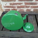 Enameled sheet metal teapot