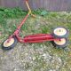 Old nordy children's scooter red metal 1970s vintage