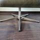 Metal footrest with 70cm leather coating