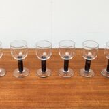 German wine glasses by Regina Kaufmann for Glashagen Hütte, set of 6.