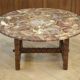 Table en palissandre et bois pétrifié 1960’s