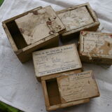 Old boxes postal transport
