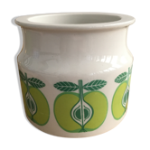 Porcelain pot and lid Arabia Finland pattern "apple"