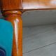 Green English bergere armchairs
