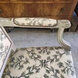 Armchair Louis XVl gray of the XlX th siecle